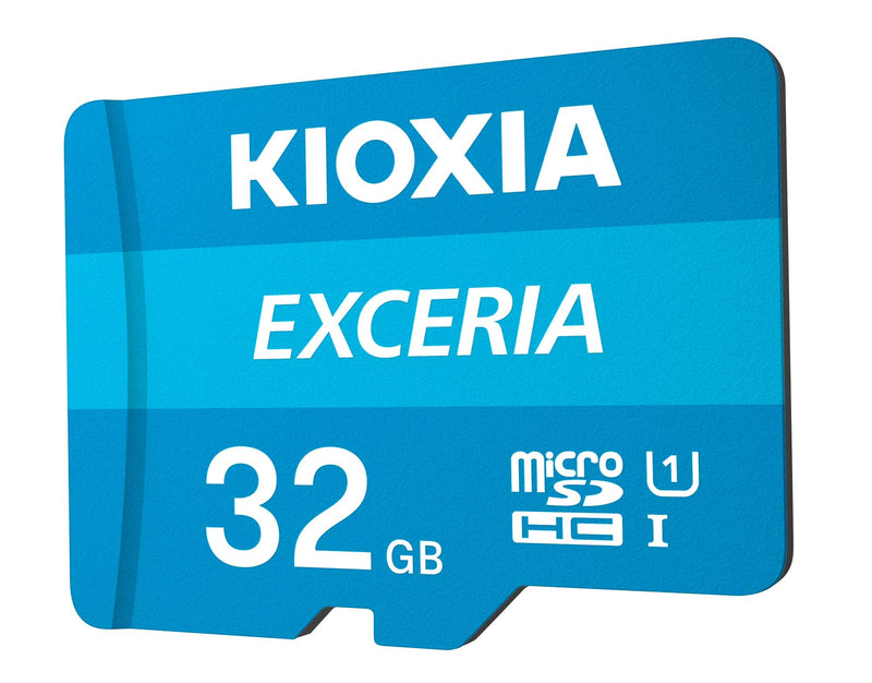[Australia - AusPower] - Kioxia 32GB microSD Exceria Flash Memory Card w/Adapter U1 R100 C10 Full HD High Read Speed 100MB/s LMEX1L032GG2 