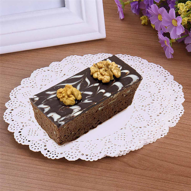 [Australia - AusPower] - ZOOYOO 100PCS White Lace Paper Doilies 12 inch Round Paper Doilies Disposable Paper Placemats for Cakes, Desserts, Tableware Food Decoration 12.5inch 