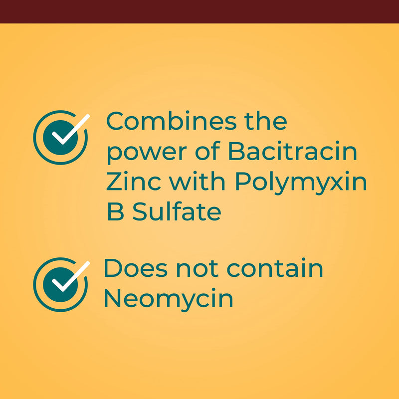 [Australia - AusPower] - Polysporin First Aid Topical Antibiotic Ointment with Bacitracin Zinc & Polymyxin B Sulfate, for Portable Infection Protection & Wound Care Without Neomycin, Travel Size, 1/32 oz, 144 ct 144 Packets 