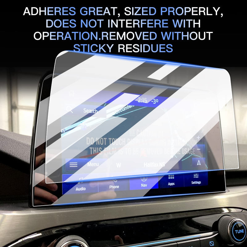 [Australia - AusPower] - ZCLINKO Glass Screen Protector for 2018+ Frod EcoSport SYNC Accessories Infotainment Display Screen Protector Foils Tempered Glass 9H Anti-Scratch Navigation Center Control Touchscreen Protective Film(8 Inch) 