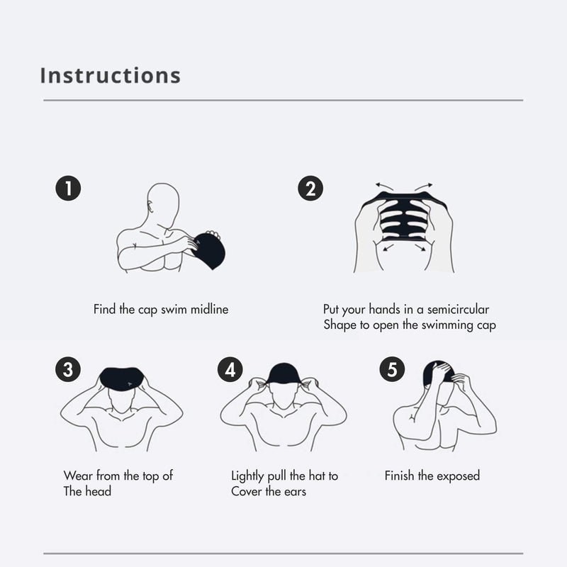 [Australia - AusPower] - TYR Lycra Swim Cap Black 