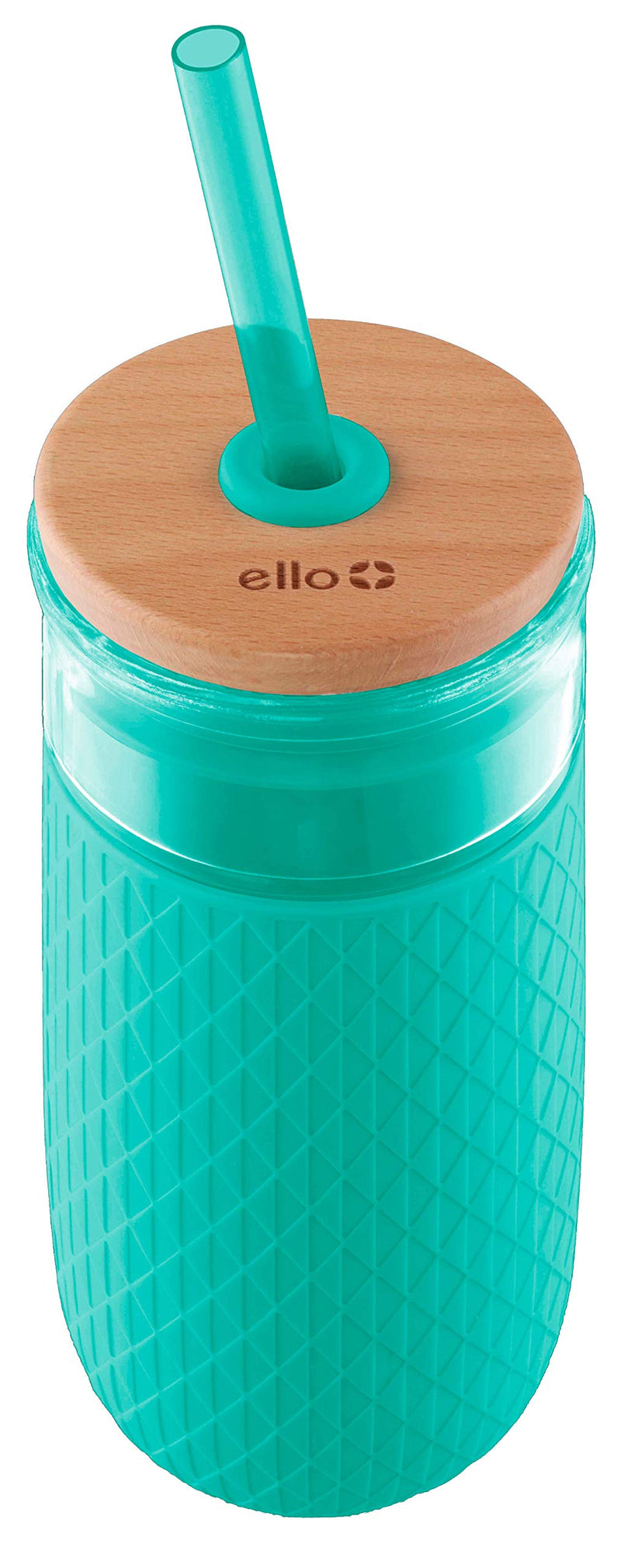 [Australia - AusPower] - Ello Devon Glass Tumbler with Silicone Sleeve Mint 