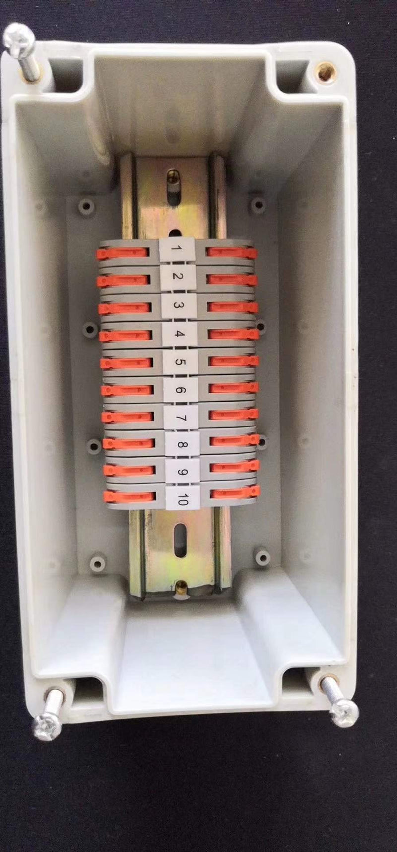 [Australia - AusPower] - UOHGDPY DIN Rail Terminal Blocks kit,Universal Compact Wire Wiring Connector (10 pcs connectors+Article in Parallel+ Digital Identification+Screw) 10 pcs connectors+Article in parallel+ Digital identification+screw 