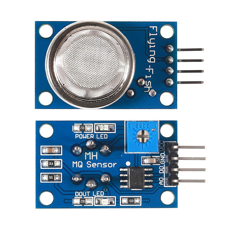 [Australia - AusPower] - 6PCS MQ-2 Gas and Smoke Analog Sensor Breakout Board for Arduino Raspberry Pi ESP8266 MQ2 5V DC 