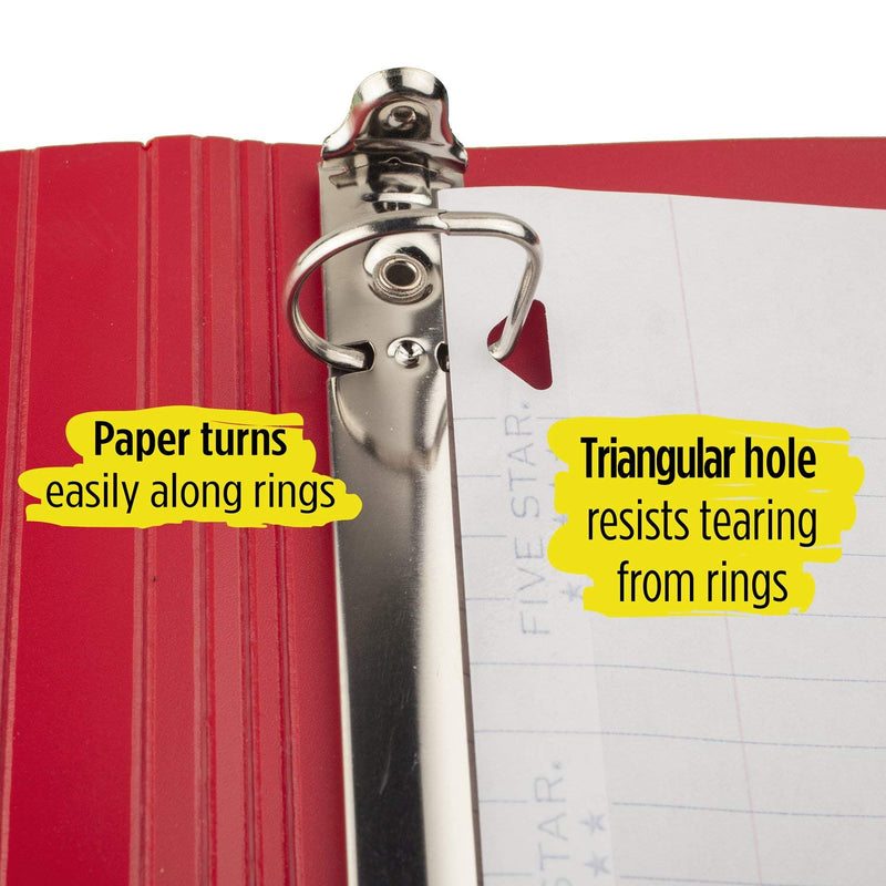 [Australia - AusPower] - Five Star Loose Leaf Paper, 3 Hole Punched, Reinforced Filler Paper, Wide Ruled, 10-1/2 x 8 inches, 100 Sheets/Pack, 1 Pack (15000) 