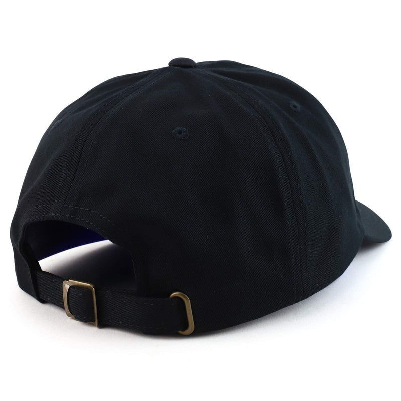 [Australia - AusPower] - Armycrew Oversize Big XXL Plain Unstructured Soft Crown Cotton Outdoor Cap XX-Large Black 