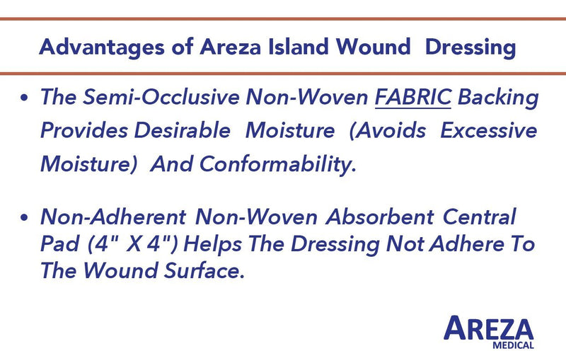 [Australia - AusPower] - Bordered Gauze Island Dressing 6" x 6" Sterile Latex Free 30 Per Box; Wound Dressing by Areza Medical 