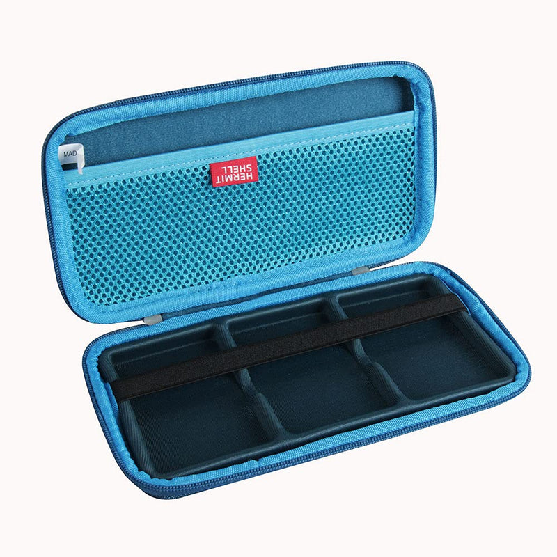 [Australia - AusPower] - Hermitshell Hard Travel Case for Samsung T7 Portable SSD 1TB 2TB 500GB USB 3.2 External Solid State Drive (Case for 3 Hard Drives, Dark Blue) Case for 3 hard drives 