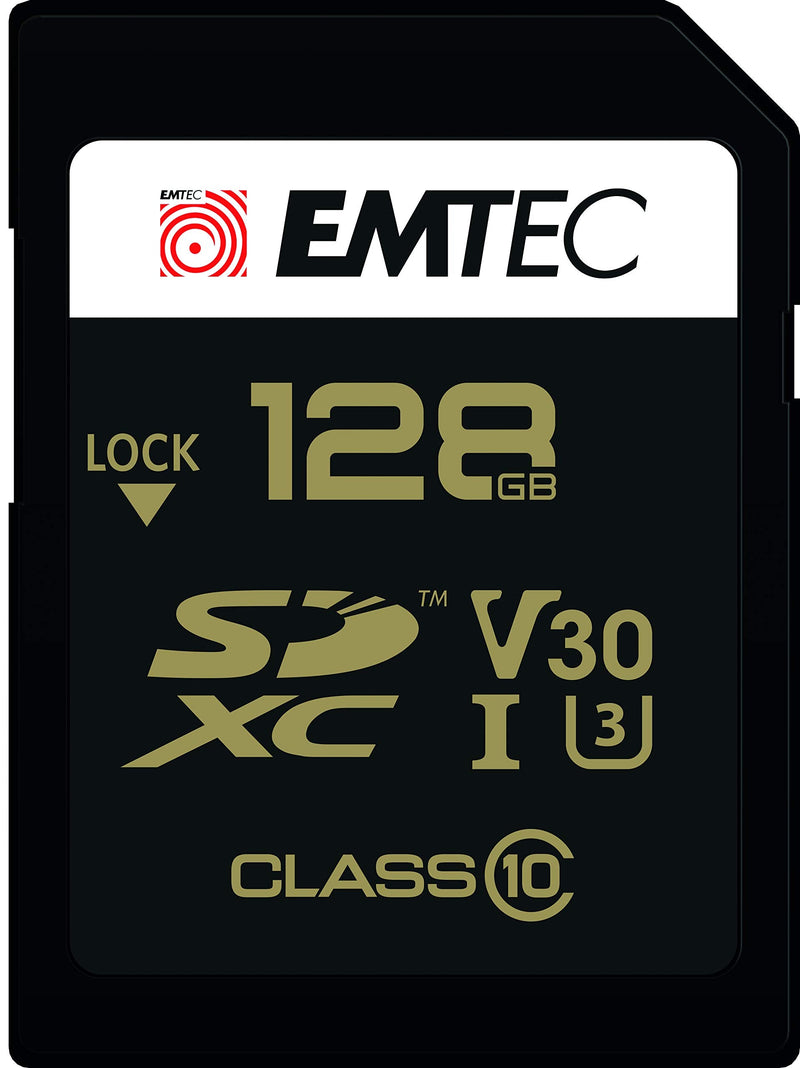 [Australia - AusPower] - Emtec SPEEDIN Class 10 UHS-1 U3 V30 SD Memory Card (128GB) 128GB 