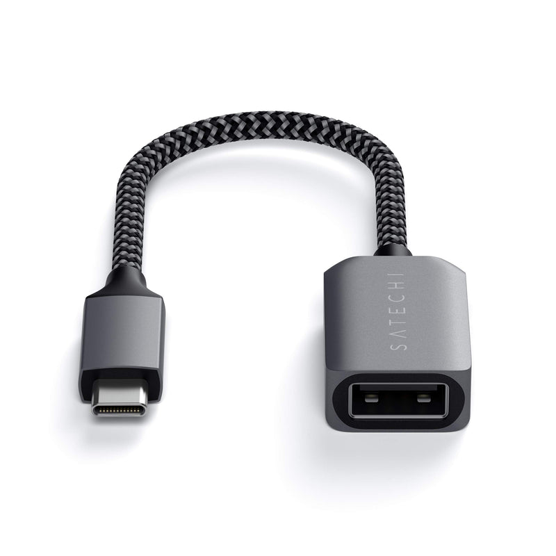 [Australia - AusPower] - Satechi USB-C to USB 3.0 Adapter Cable – USB Type-C to Type-A Female – Compatible with 2021 MacBook Pro M1 Pro & Max, 2020 MacBook Air/Pro M1, 2021 iPad Pro M1 and More 