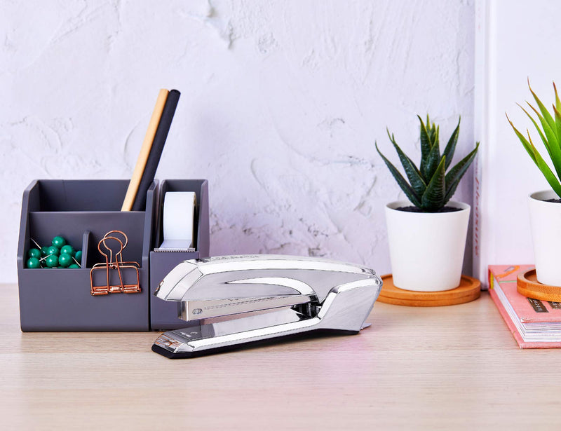[Australia - AusPower] - Bostitch Ascend 3 in 1 Stapler with Integrated Remover & Staple Storage Chrome 