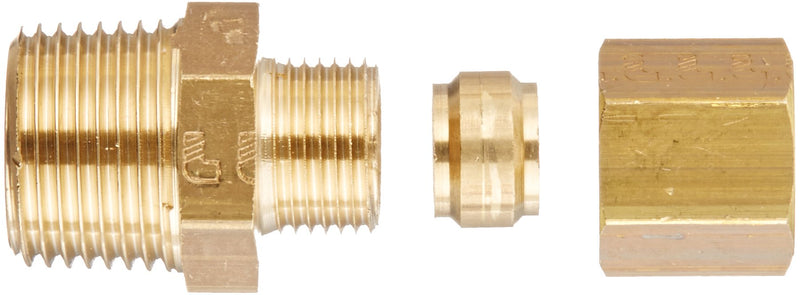 [Australia - AusPower] - Legris 0105 08 17 Brass Compression Tube Fitting, Connector, 8 mm Tube OD x 3/8" BSPT Male 