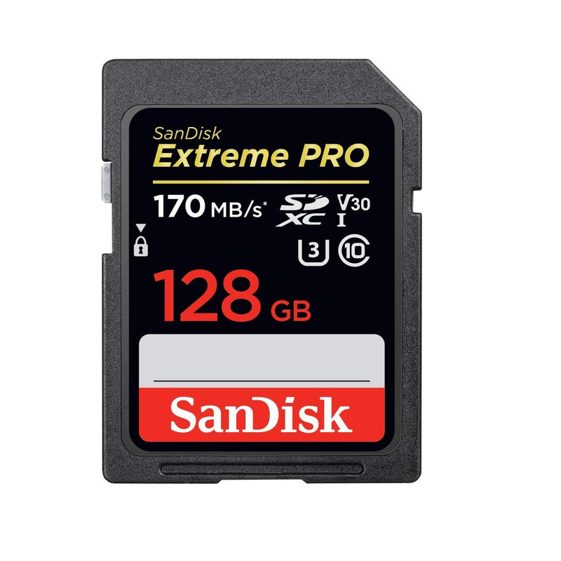 [Australia - AusPower] - SanDisk 128GB SDXC SD Extreme Pro Memory Card Bundle Works with Sony Alpha a6400 Mirrorless Camera (ILCE-6400/B) 4K V30 U3 (SDSDXXY-128G-GN4IN) Plus (1) Everything But Stromboli (TM) Combo Card Reader 