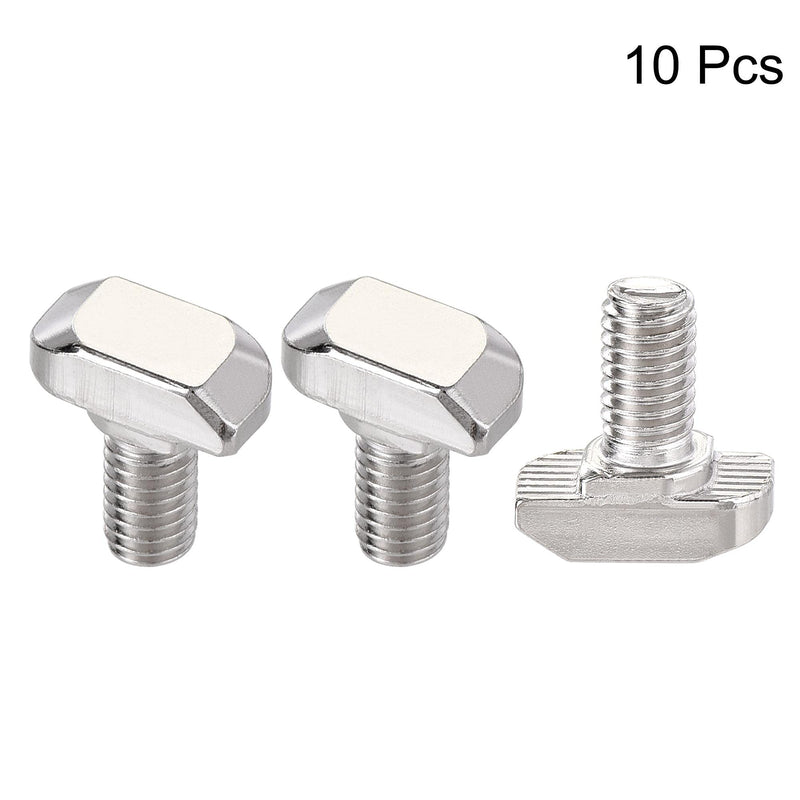 [Australia - AusPower] - uxcell M6x12mm T-Slot Drop-in Stud Sliding Bolt Screw Carbon Steel for 30 Series Aluminum Profile 10pcs 