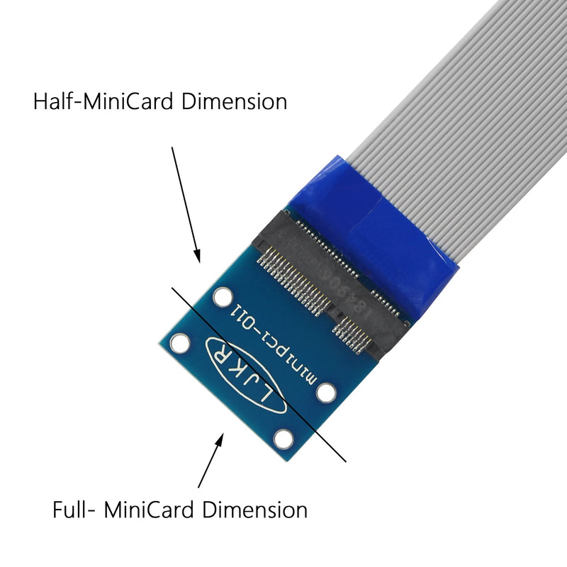 [Australia - AusPower] - CERRXIAN 14cm Mini PCI-E Male to Female Express Extension Cable for Network Card 