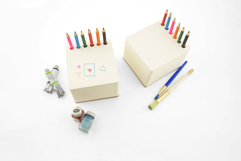 [Australia - AusPower] - Three By Three Seattle Jotblock Chunky Sketchpad, 4.75" x 4.25" x 3.25", Assorted (70070) 