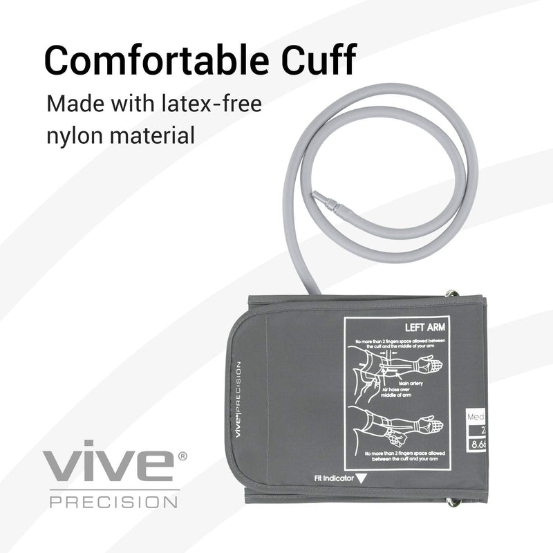 [Australia - AusPower] - Vive Precision Replacement Cuff - for Automatic Blood Pressure Monitor and Digital Machine - Sized for Upper Arm Circumference 15 to 24 Centimeters - for Adults, Seniors, Elderly (Small) Small (Pack of 1) 