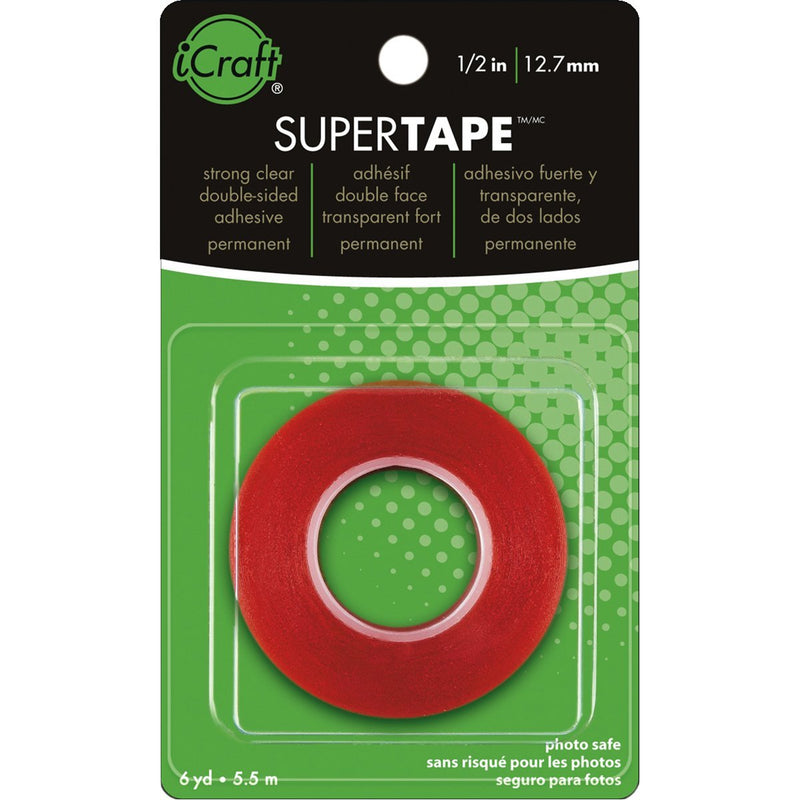 [Australia - AusPower] - iCraft SuperTape Strong Double Sided Permanent Adhesive, 1/2" x 6 yards 