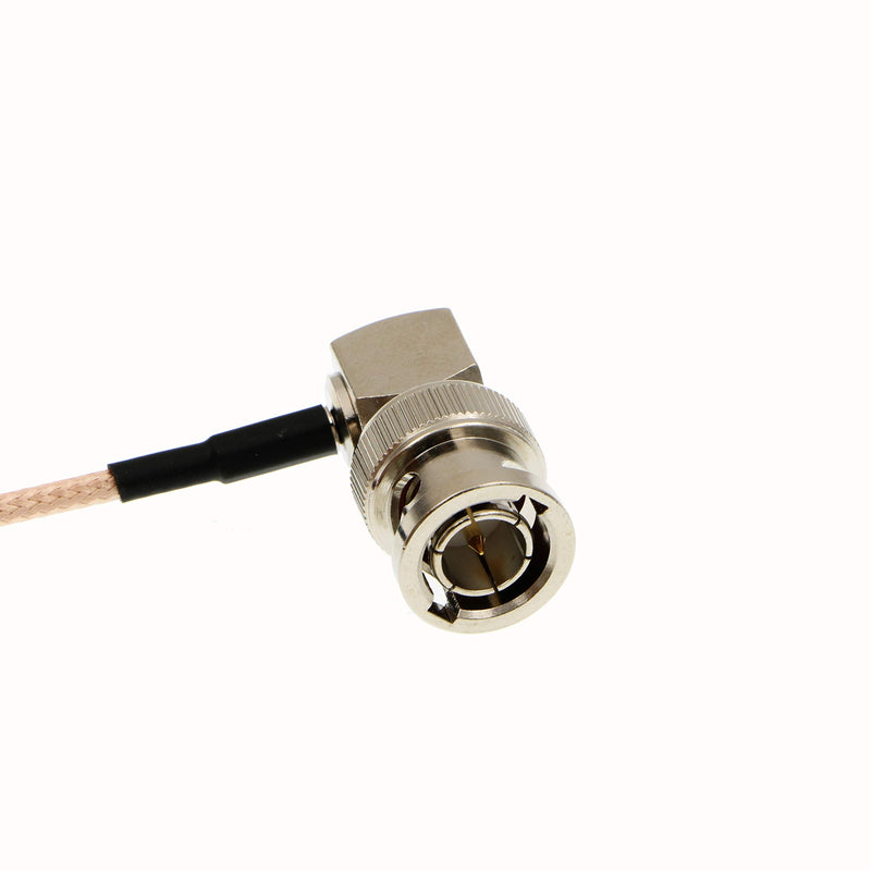 [Australia - AusPower] - Uonecn RG179 Right Angle BNC to Right Angle DIN 1.0/2.3 mini BNC 75ohm Coaxial Cable Video Cable For Blackmagic HyperDeck Shuttle 50cm 