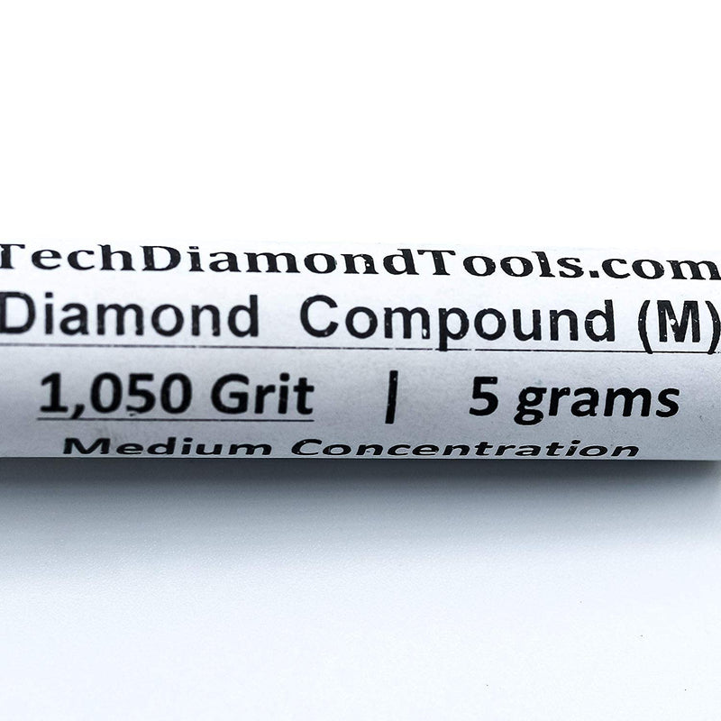 [Australia - AusPower] - TechDiamondTools Diamond Lapping Paste Polishing Compound 1050 Grit Mesh 12-20 Microns Lapidary Paste for Rock Glass Metal Jewelry Resin Marble with 25% Concentration of Diamond Powder USA Made 1,050 grit / 12 - 20 microns 