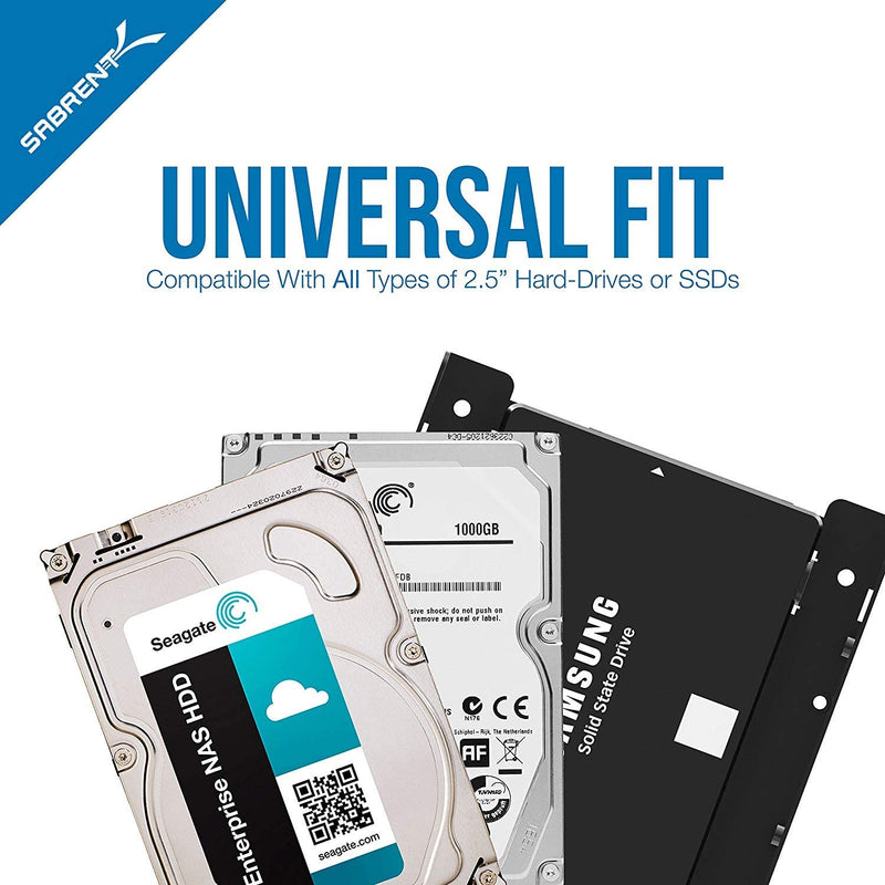 [Australia - AusPower] - SABRENT 2.5 Inch to 3.5 Inch Internal Hard Disk Drive Mounting Bracket Kit (BK-HDDF) 