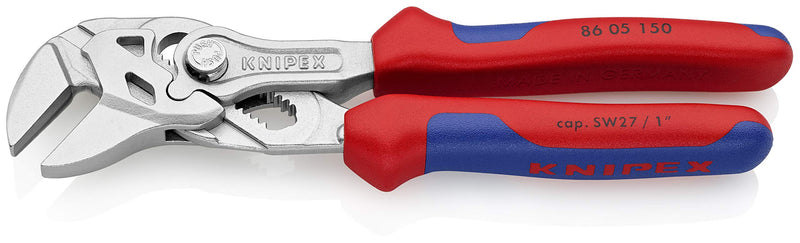 [Australia - AusPower] - Knipex - 8605150 6" Mini Pliers Wrench, Ergonomic Grip 6-Inch Comfort Grip 