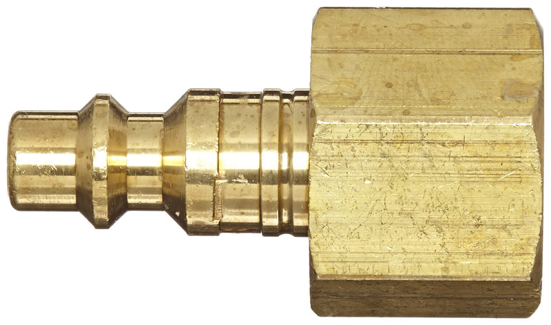 [Australia - AusPower] - Dixon Valve and Coupling DCP2023B Brass Air Chief Industrial Interchange Air Fitting, Quick-Connect Plug, 1/4" Coupler x 3/8" NPT Female Thread, 37 CFM Flow Rating 1/4" x 3/8" 