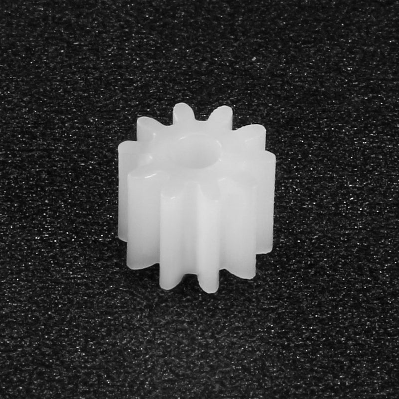 [Australia - AusPower] - uxcell 10pcs Plastic Gears 10 Teeth Model 102A Reduction Gear Plastic Worm Gears for RC Car Robot Motor 