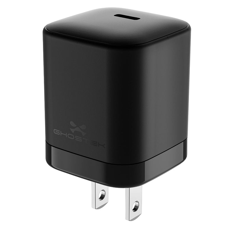 [Australia - AusPower] - Ghostek NRGlink Portable 20W USB-C Charging Block Wall Adapter Power Brick Box with Fast Chargers Speed Compatible with Apple iPhone 13 Pro Max, Samsung Galaxy S22 Ultra, Google Pixel 6 Pro 5G (Black) Black 