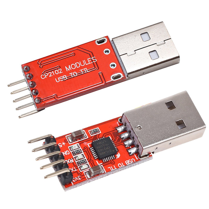 [Australia - AusPower] - IZOKEE CP2102 Module USB to TTL 5PIN Serial Converter Adapter Module Downloader for UART STC 3.3V and 5V with Jumper Wires 