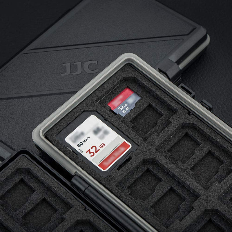 [Australia - AusPower] - Kiorafoto 36 Slots Memory Card Case Holder Water-Resistant Keeper Wallet for 12 SD SDHC SDXC + 24 TF MSD MicroSD MicroSDHC MicroSDXC Memory Cards Storage Organizer For 12 SD + 24 TF / MSD 