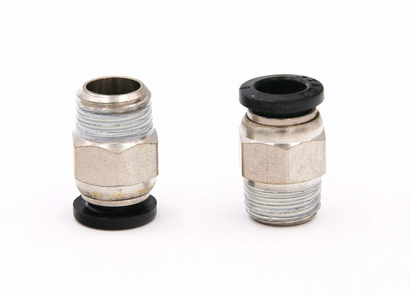 [Australia - AusPower] - 1/4" PT Male Thread 8mm Straight Pneumatic Push in Quick Fitting Connectors for PETF Tube 10Pcs 8mm 1/4" 