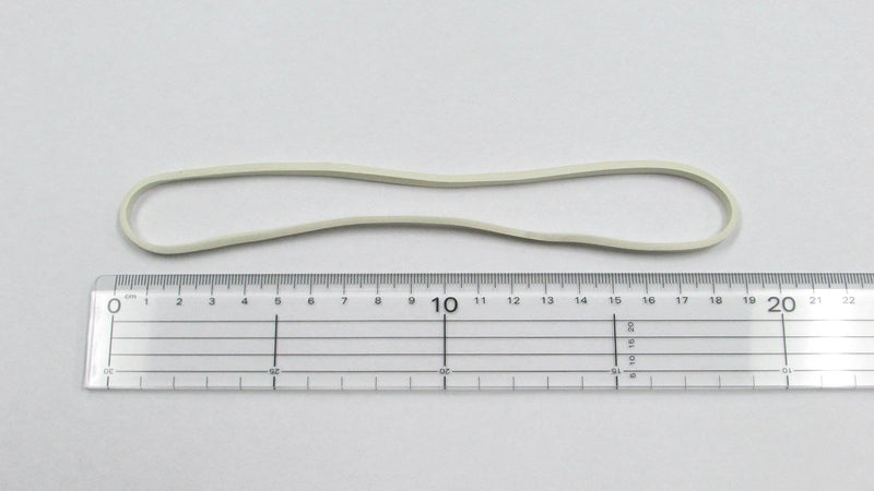 [Australia - AusPower] - Extra Large 8 Inch Big Postal Rubber Band - White Color Heavy Duty Elastic Biodegradable Natural Rubber Bands Pack of 30 Pcs 