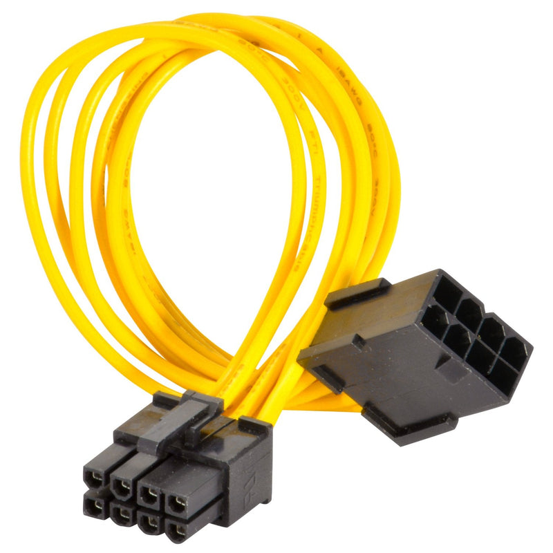 [Australia - AusPower] - JacobsParts 8-Inch 8 pin PCI Express PCI-E Power Extension Cable for Video Card 