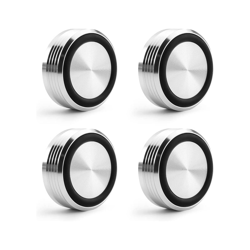 [Australia - AusPower] - Audiocrast IF3917S HiFi Speaker Isolation Feet Pads 4PCs Aluminum 39x17mm Silver Speaker Shock Absorber Vibration Dampener Floor Protector for Audio Speaker Subwoofer CD DVD Amplifier Turntable DAC IF3917 