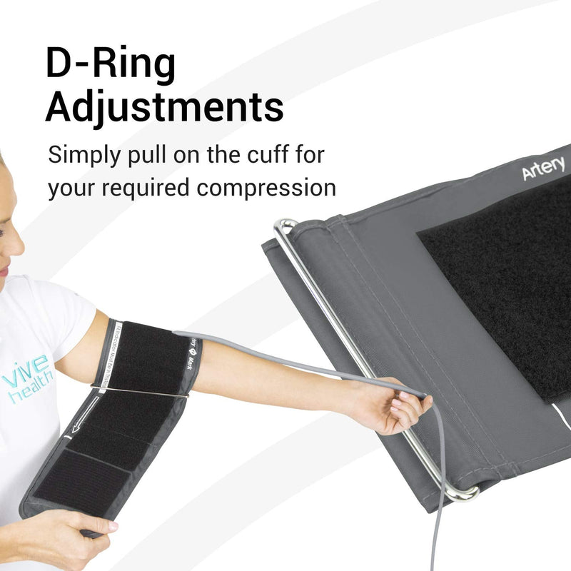 [Australia - AusPower] - Vive Precision Replacement Cuff - for Automatic Blood Pressure Monitor and Digital Machine - Sized for Upper Arm Circumference 15 to 24 Centimeters - for Adults, Seniors, Elderly (Small) Small (Pack of 1) 