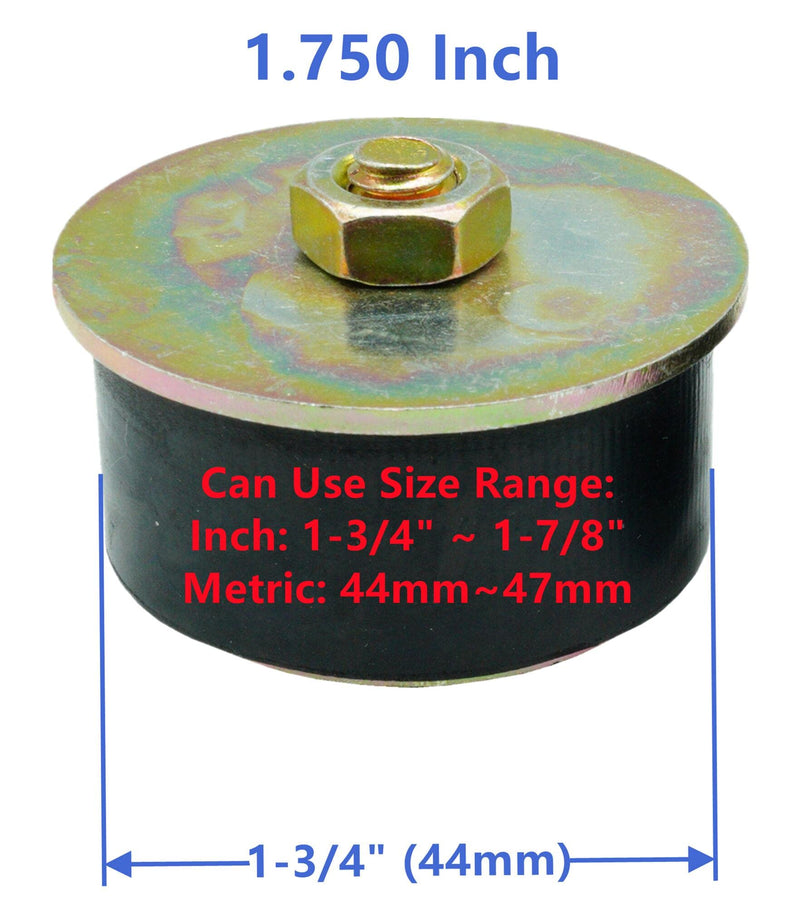 [Australia - AusPower] - Dsnaduo Automotive Rubber Freeze Plug 1-3/4 inch to 1-7/8 inch Neoprene Expansion Plug 44mm -47mm,2 Pack 