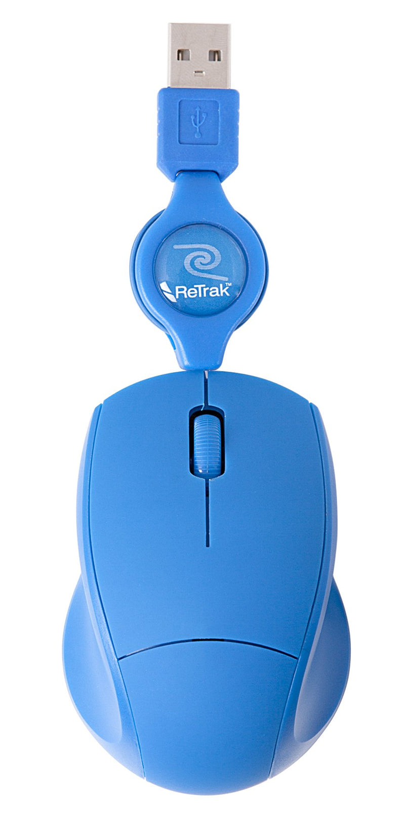 [Australia - AusPower] - ReTrak Retractable Optical Mouse, Blue (ETMOUSEBU) 