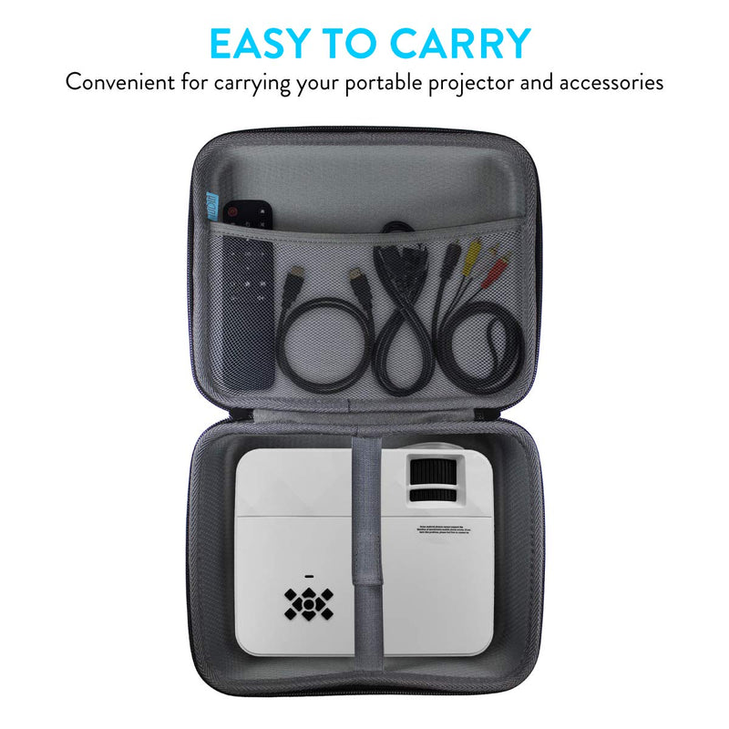 [Australia - AusPower] - TUDIA EVA Empty Portable Hard Storage Carrying Travel Case for Mini Projector and Accessories [CASE ONLY, Device NOT Included] 