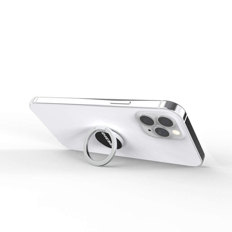 [Australia - AusPower] - Diesel Phone Ring Holder, Universal Phone Ring Stand, Adjustable Handy Finger Ring for iPhone, Samsung and More, Black/White Black/White Logo 