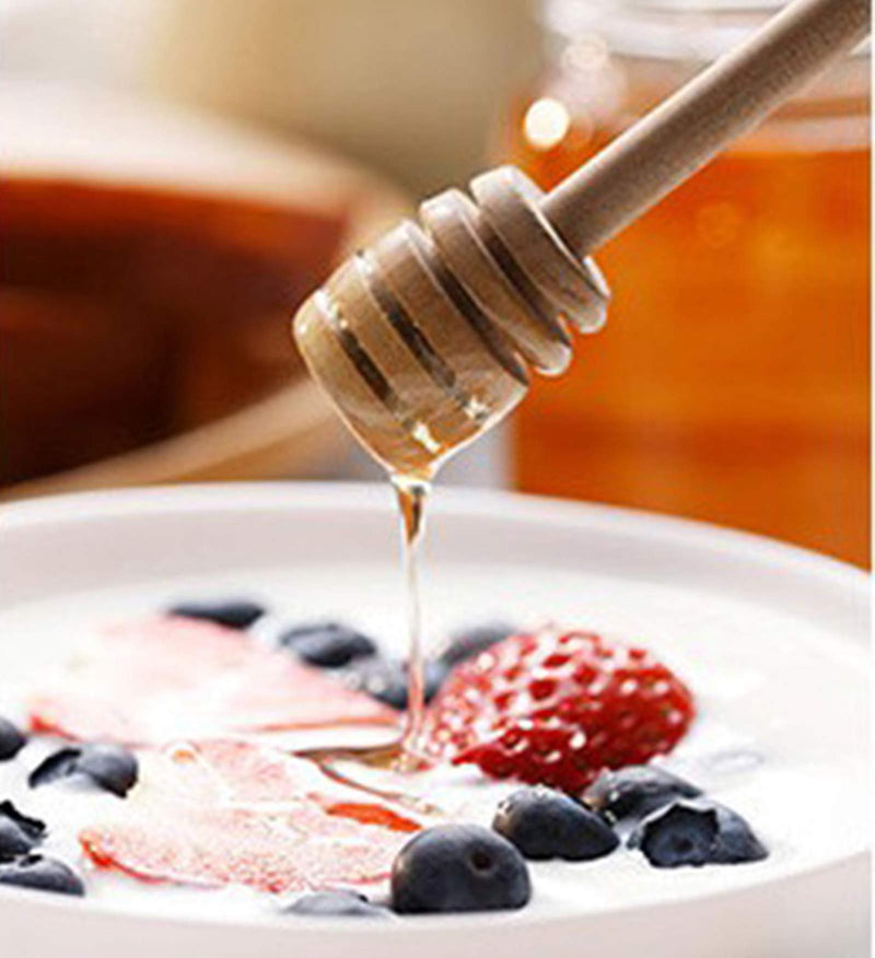 [Australia - AusPower] - YYGMSS 50 Pcs Honey Dipper Stick Mini Wooden Dispensing Collecting Kitchen Dining (3 inch) (50pcs) 50pcs 