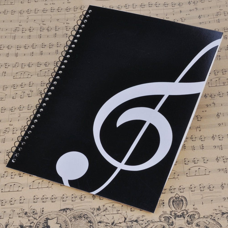 [Australia - AusPower] - Stave Notebook,Musical Notation Staff Notebook,Music Manuscript Paper,With 50 Pages Music Blank Sheet Music Notebook Music Note Black 