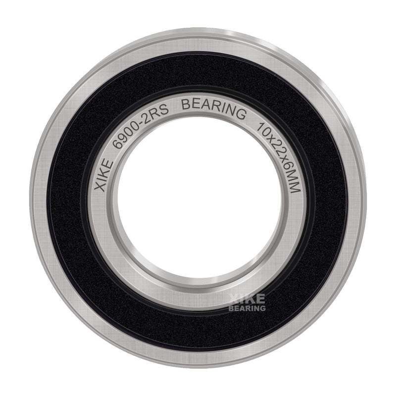 [Australia - AusPower] - XIKE 10 Pcs 6900-2RS Bearings 10x22x6mm, Double Rubber Seals and Pre-Lubricated, Deep Groove Ball Bearing. 6900-2RS 10x22x6mm 