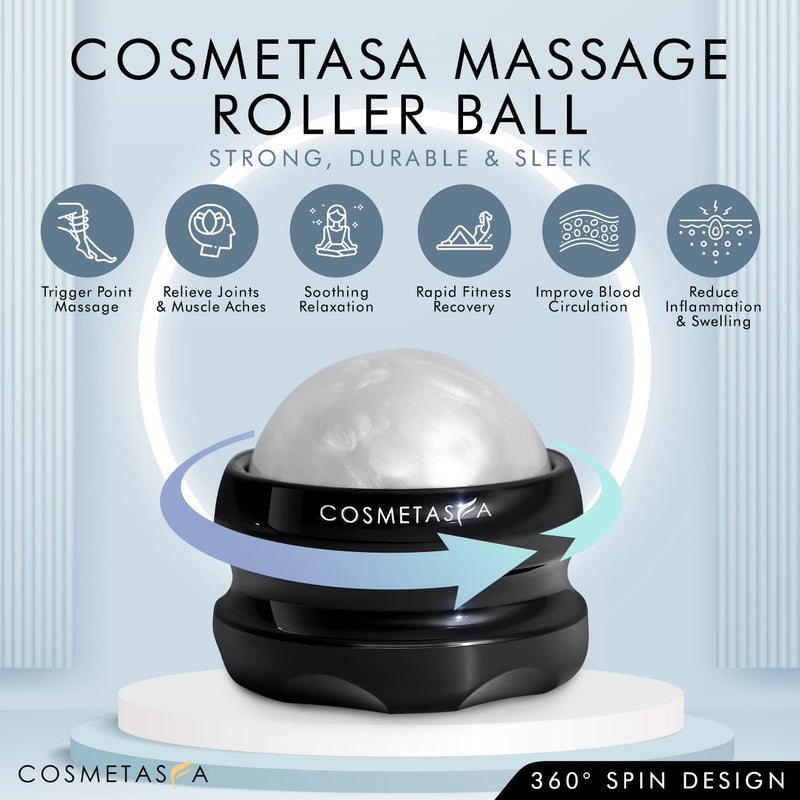 [Australia - AusPower] - Sensual Lavender Massage Oil with Massage Roller Ball - No Stain 100% Natural Blend of Spa Quality Oils for Romantic, Calming, Aromatic, Soothing Massage Therapy 
