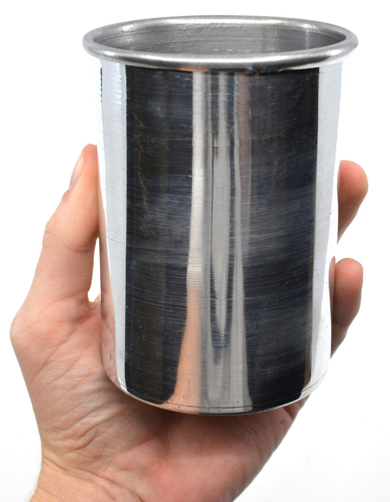 [Australia - AusPower] - Aluminum Calorimeter Inner Vessel with Parallel Sides and Rolled Rim, 4" Tall, 3" Diameter - Eisco Labs 