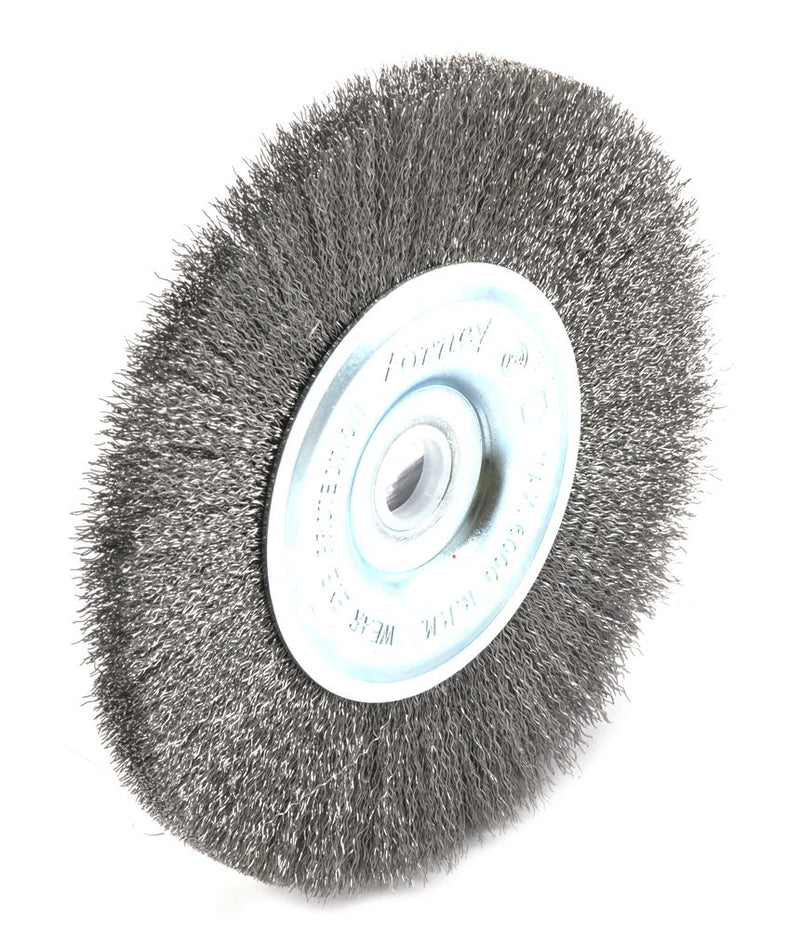 [Australia - AusPower] - Forney 72743 Wire Wheel Brush, Fine Crimped with 1/2-Inch and 5/8-Inch Arbor, 5-Inch-by-.008-Inch 