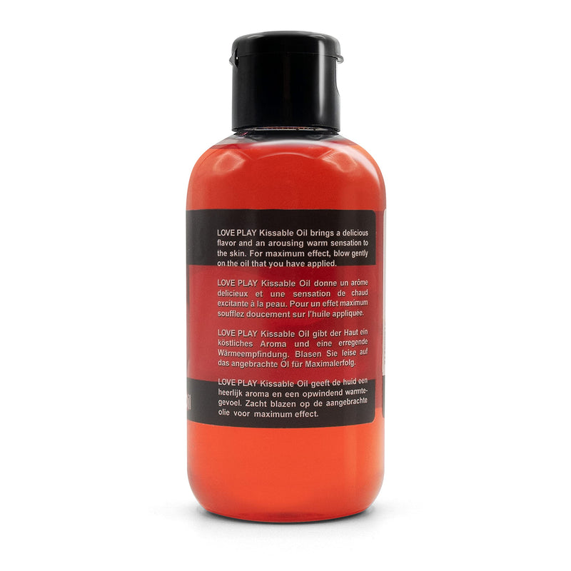 [Australia - AusPower] - LOVE PLAY Flavored Body Oil - Edible Body Oil for Men, Women and Couples - Vegan Kissable Oils (Strawberry) strawberry 
