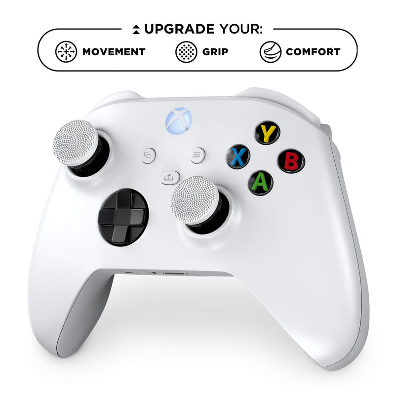 [Australia - AusPower] - KontrolFreek Clutch for Xbox One and Xbox Series X Controller | Performance Thumbsticks | 2 Low-Rise Concave | Black & White 