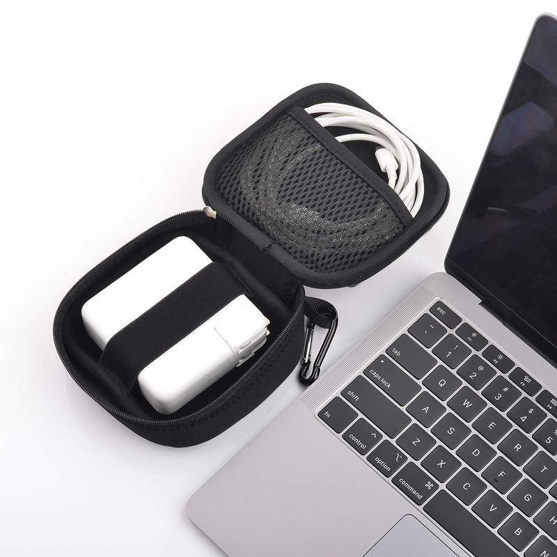 [Australia - AusPower] - CM Small Travel Carrying Storage Organizer Bag Case Pouch Compatible with MagSafe Power Adapter, Laptop Accessories Cables, Cords, USB Drives, Earphones 