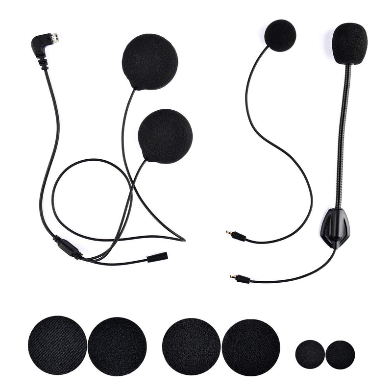 [Australia - AusPower] - Accesory for Fodsports FX6 & FX6S Motorcycle Bluetooth Intercom Headset (Changeable Boom Mic + Soft Mic Speakers) Changeable Boom Mic + Soft Mic Speakers 